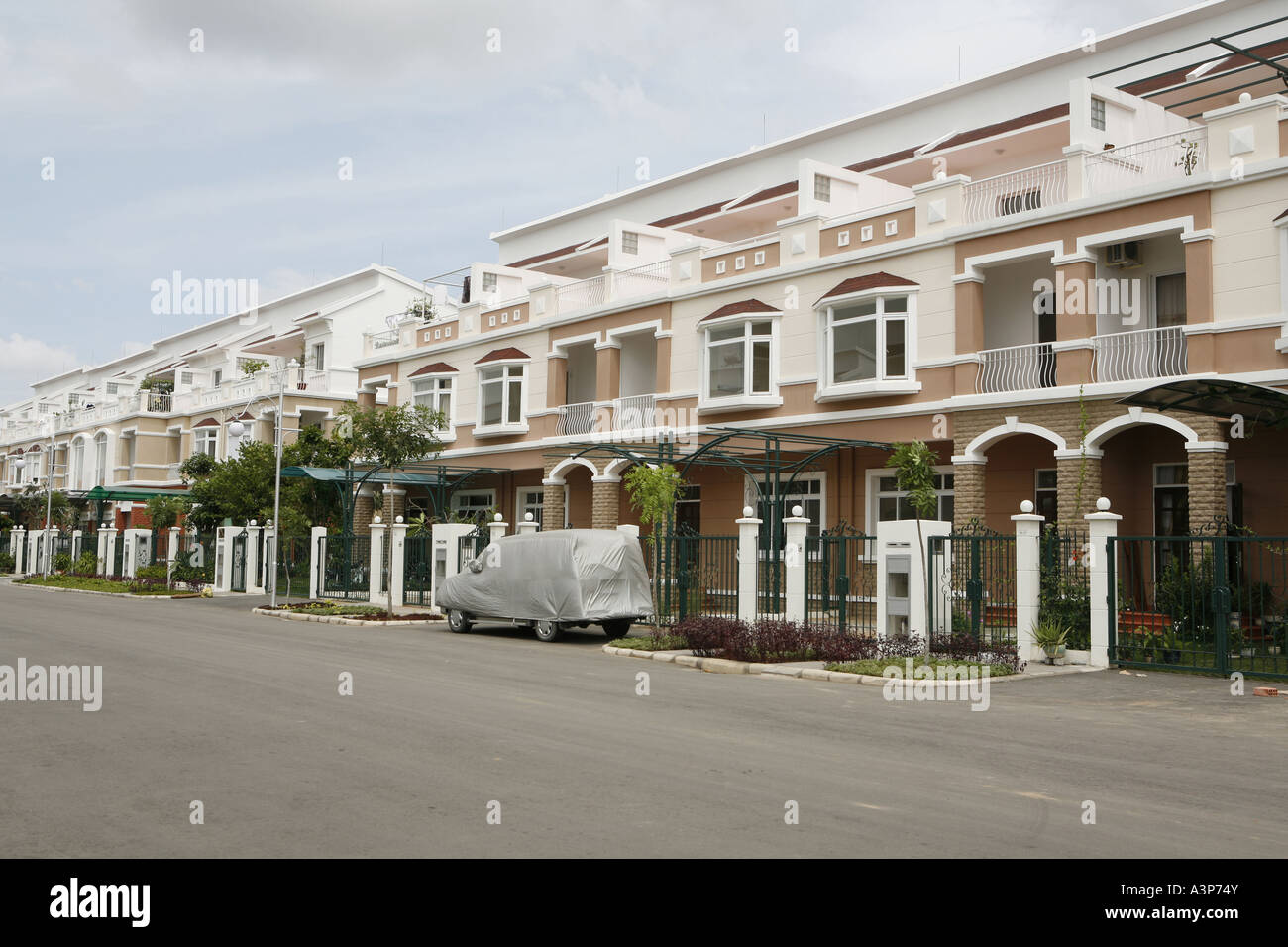 People who became rich by the booming economy built their houses in a new part of Ho Chi Minh