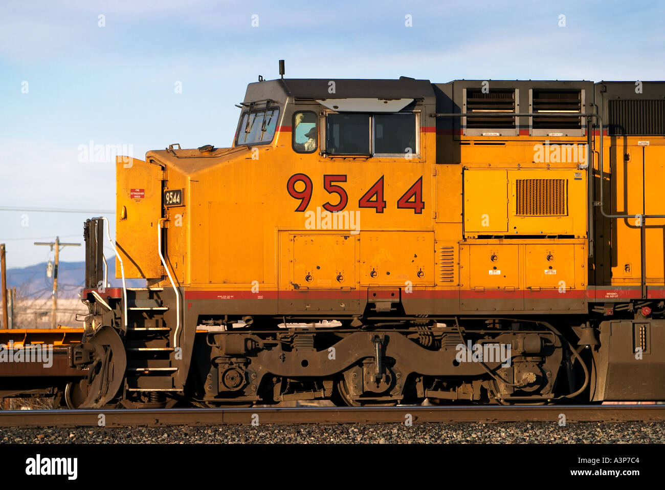 Union Pacific Railroad at Lordsburg New Mexico USA Stock