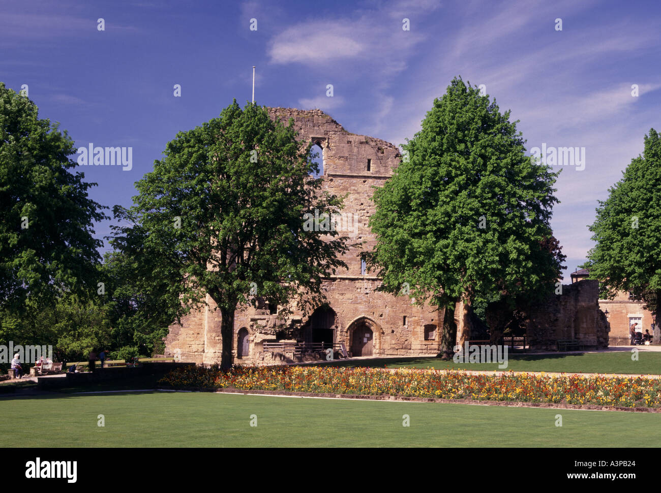 KNARESBOROUGH CASTLE YORKSHIRE ENGLAND UK Stock Photo Alamy