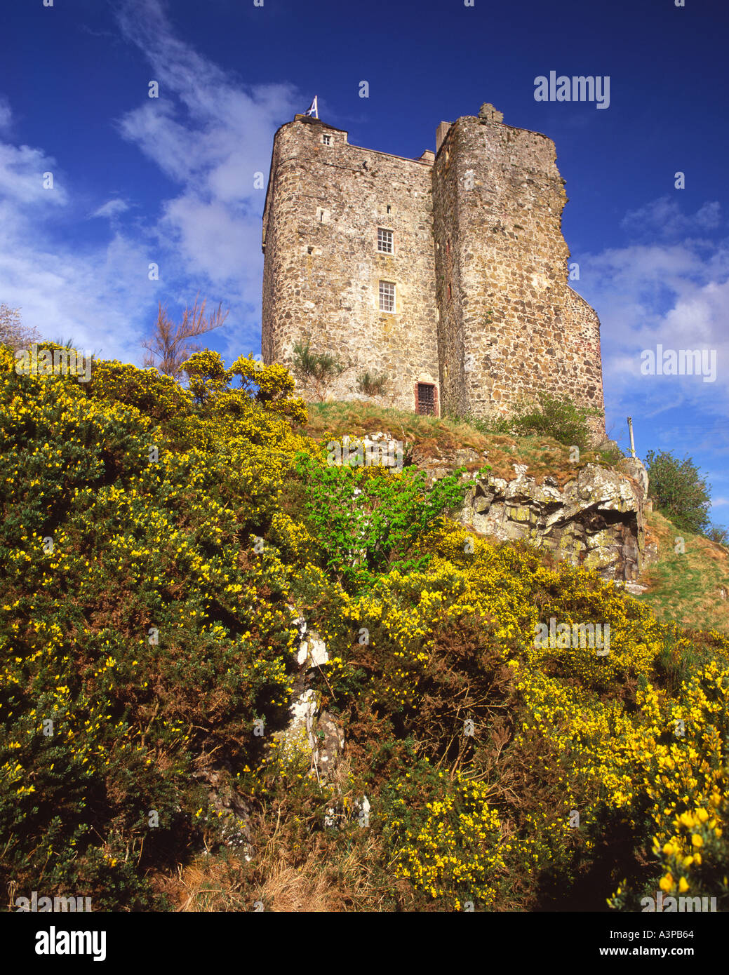 Neidpath Castle Peebles Scottish Borders Scotland Stock Photo Alamy
