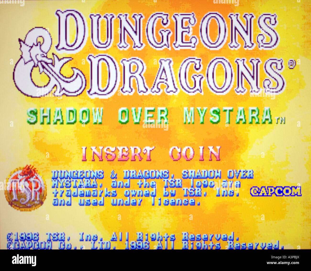 Dungeons and Dragons Shadow Over Mystara Capcom Co Ltd 1996 vintage arcade videogame screenshot EDITORIAL USE ONLY Stock Photo