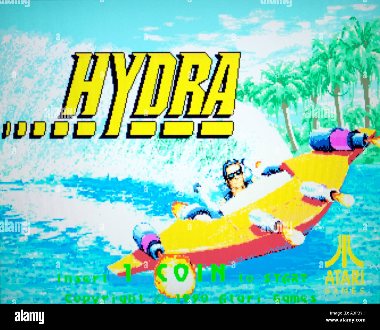 Hydra Atari Games 1990 vintage arcade videogame screenshot EDITORIAL USE ONLY Stock Photo