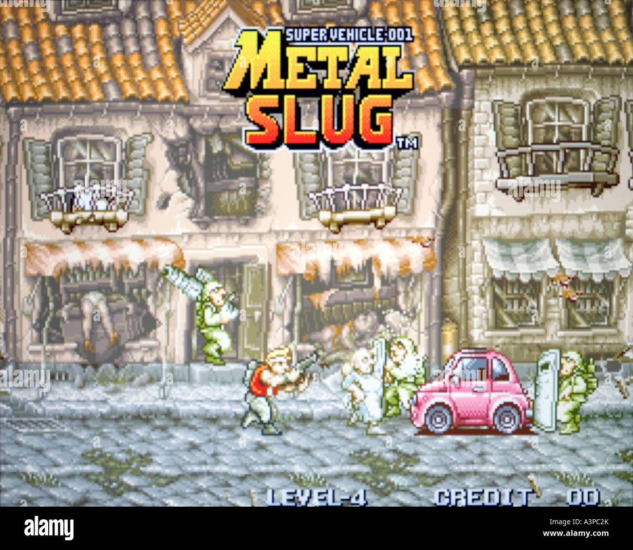 Metal Slug Nazca 1996 vintage arcade videogame screenshot EDITORIAL USE ONLY Stock Photo