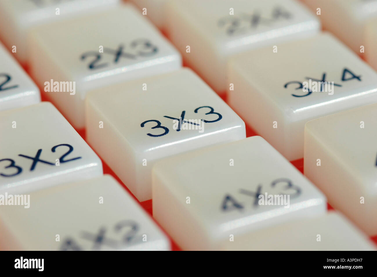 Times Learning Numbers 3 three Stock Photo