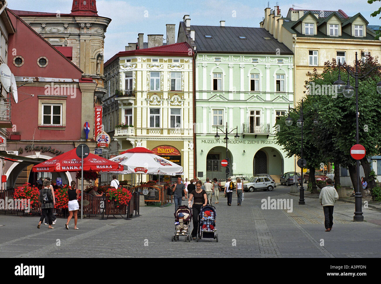 Old Market Square in Przemysl, Poland Stock Photo
