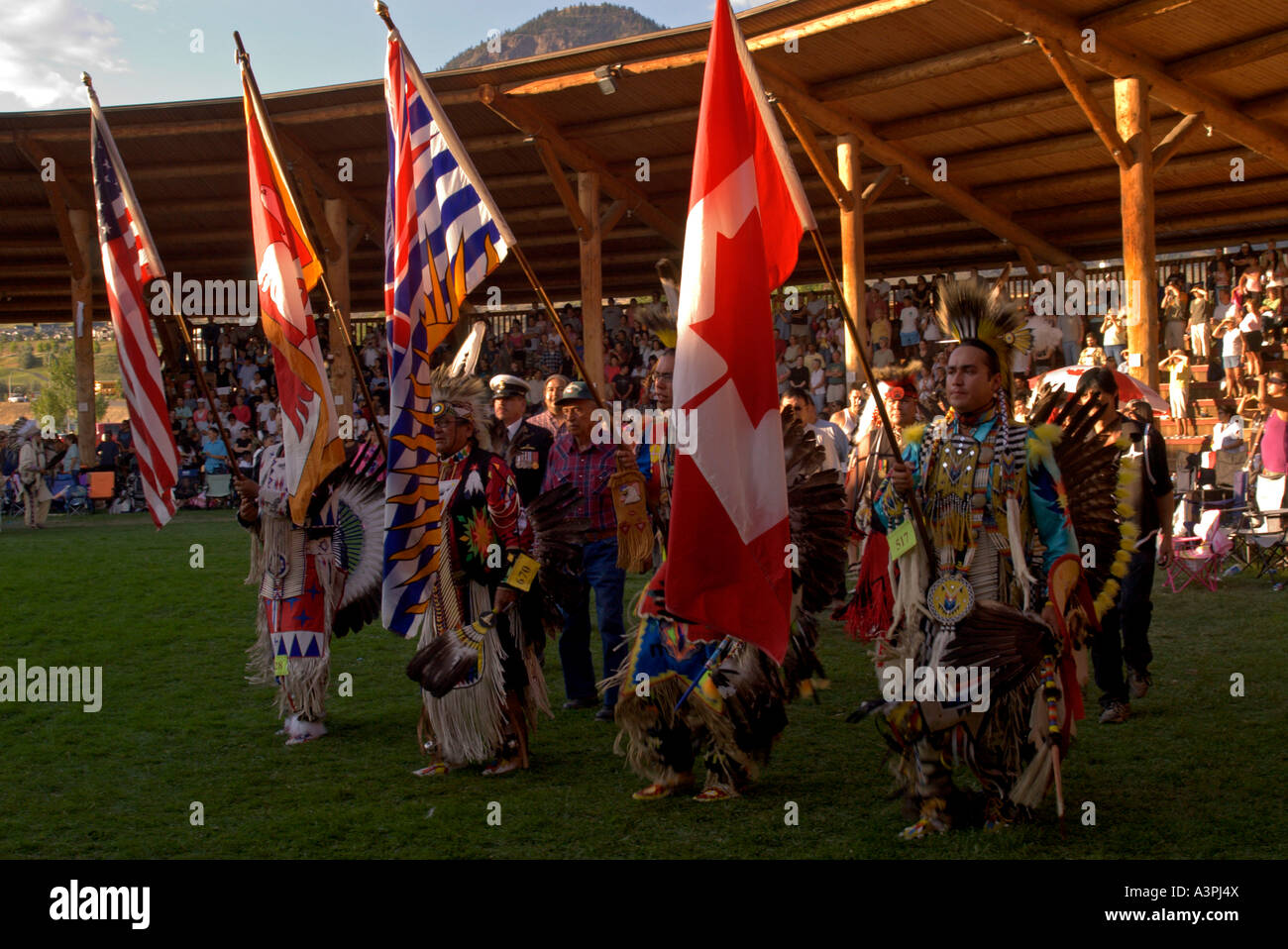 Canada, British Columbia, Kamloops, Kamloopa 27th Pow Wow, Grand Entry