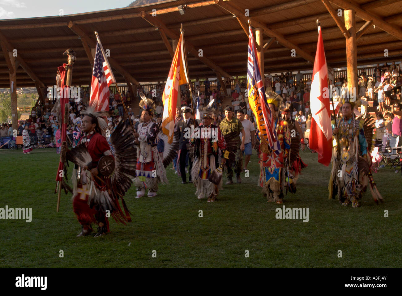 Canada, British Columbia, Kamloops, Kamloopa 27th Pow Wow, Grand Entry