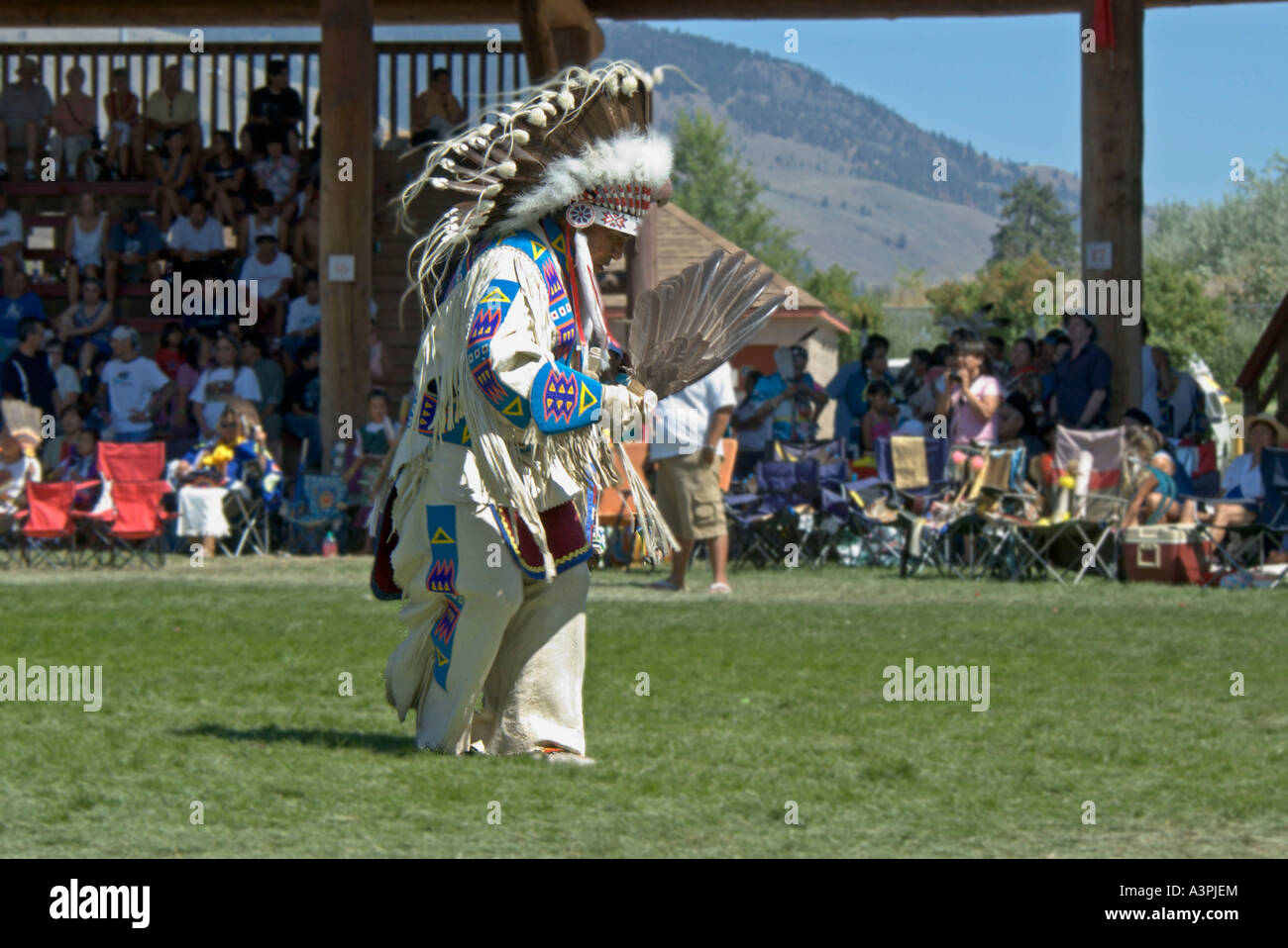 Canada, British Columbia, Kamloops, Kamloopa Pow Wow, Men's Buckskin