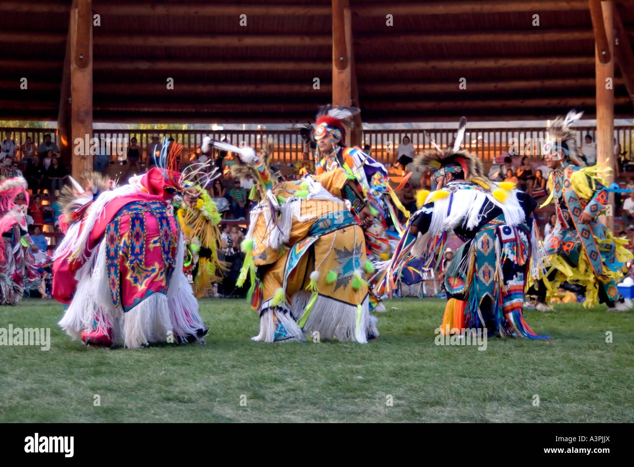 Canada, British Columbia, Kamloops, Kamloopa Pow Wow, adult men team