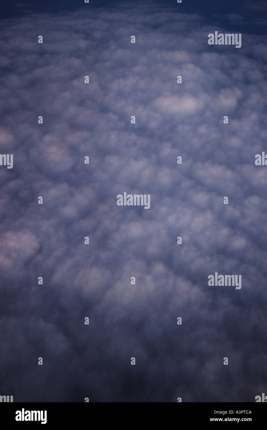 High altitude clouds seen from aircraft dsca 1423 Stock Photo