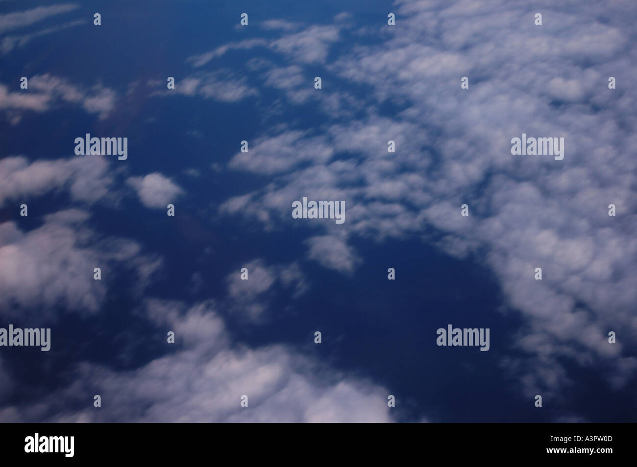 High altitude clouds seen from aircraft dsca 1425 Stock Photo