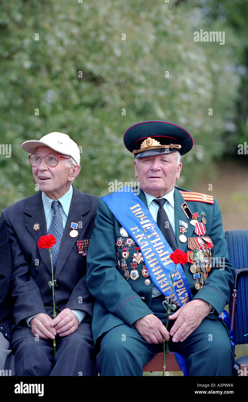 Veterans of the Red Army, Kaliningrad, Russia Stock Photo