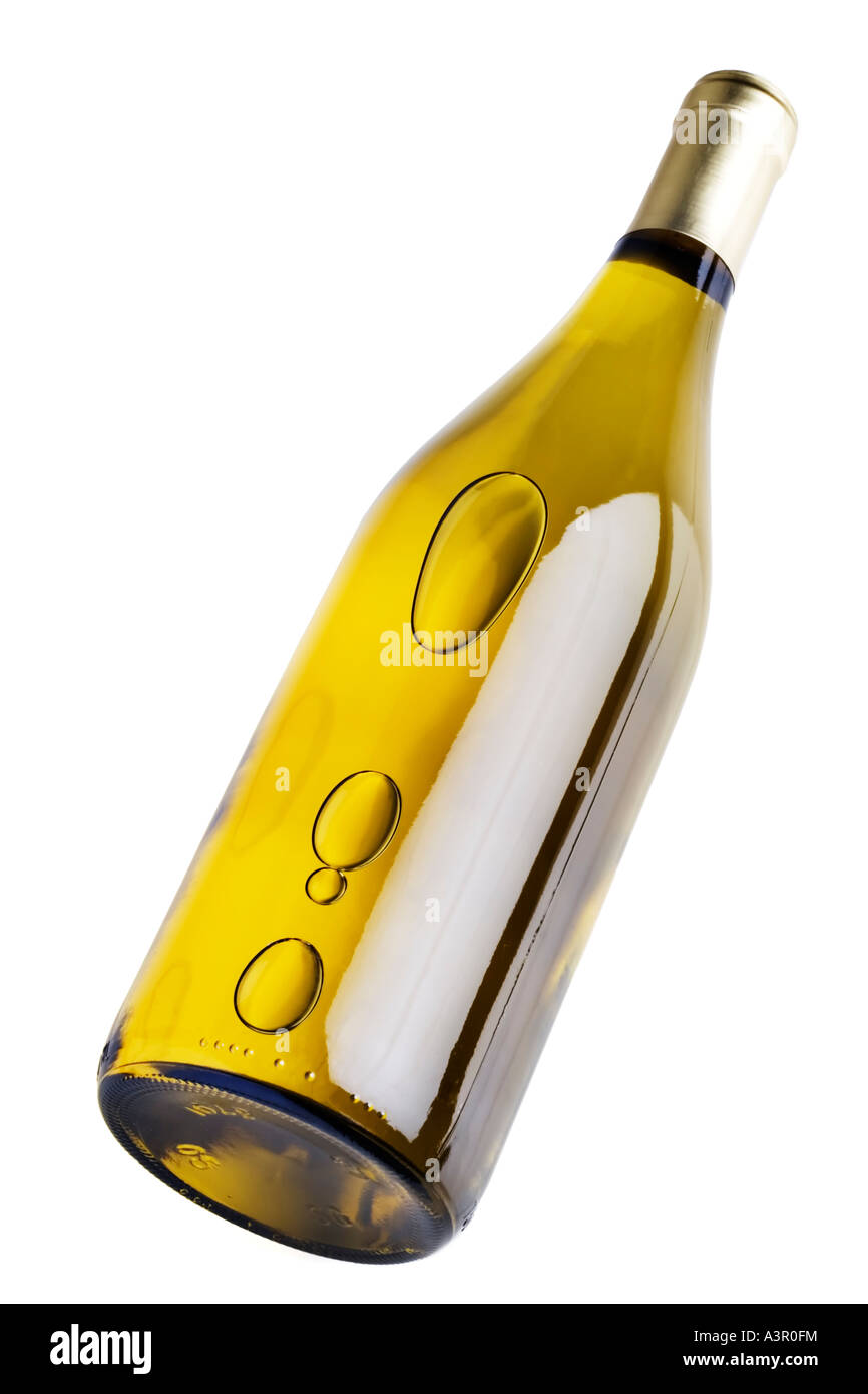 Bottle of white wine Stock Photo Alamy