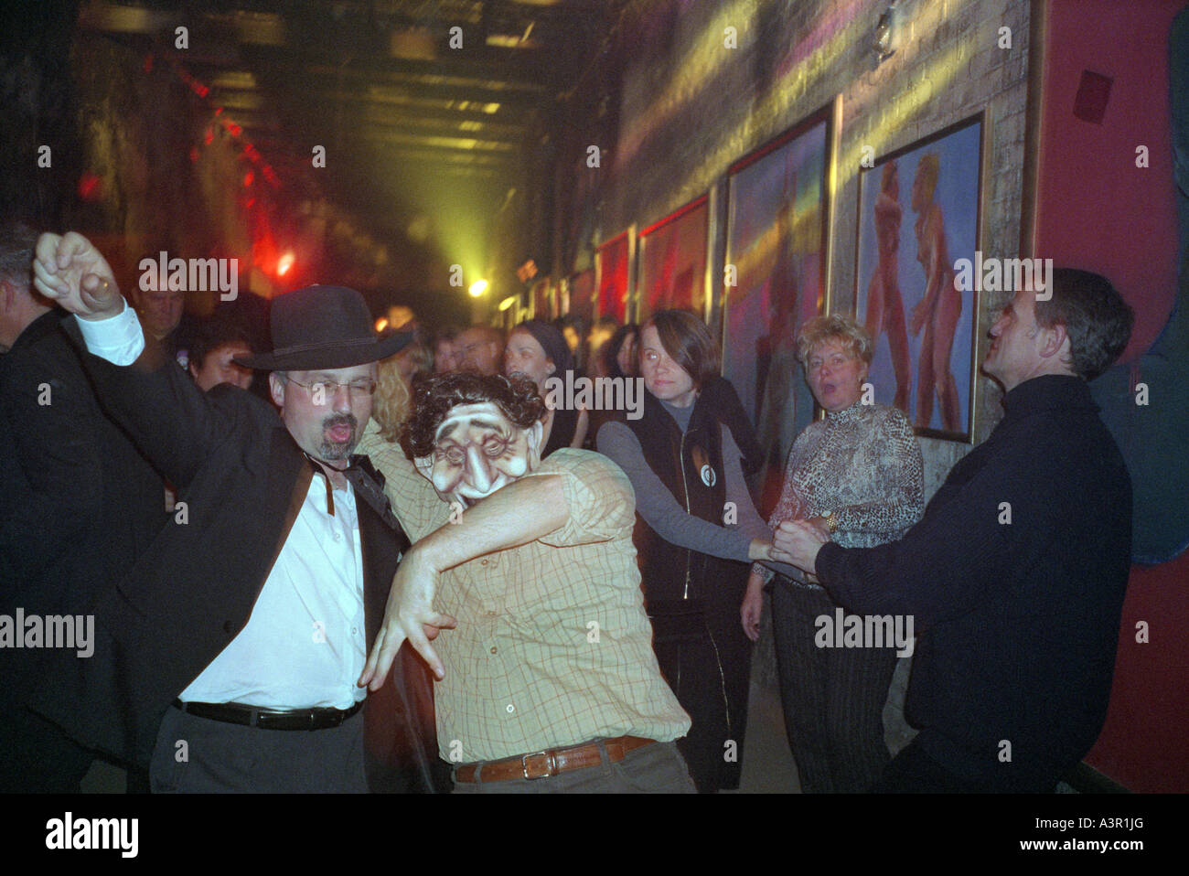 Zaduszki Night Party (All Souls' Day night party) in a club in Wroclaw, Poland Stock Photo