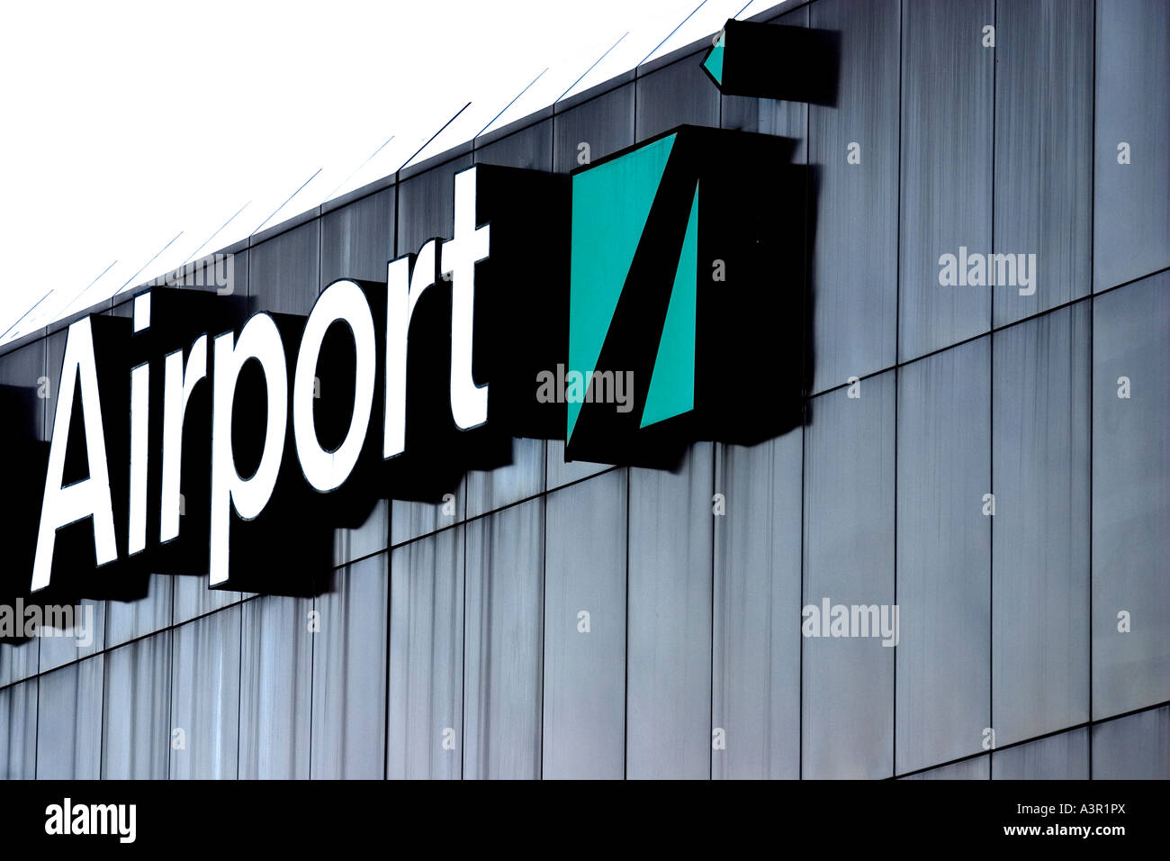 BAA Edinburgh Airport outside signage Stock Photo - Alamy