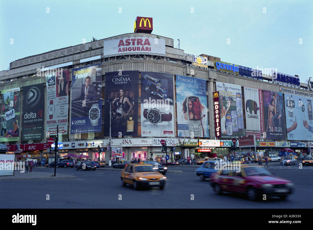 Unirea Shopping Center (USC) at the Unity Square (Piata Unirii) in  Bucharest, Romania Stock Photo - Alamy