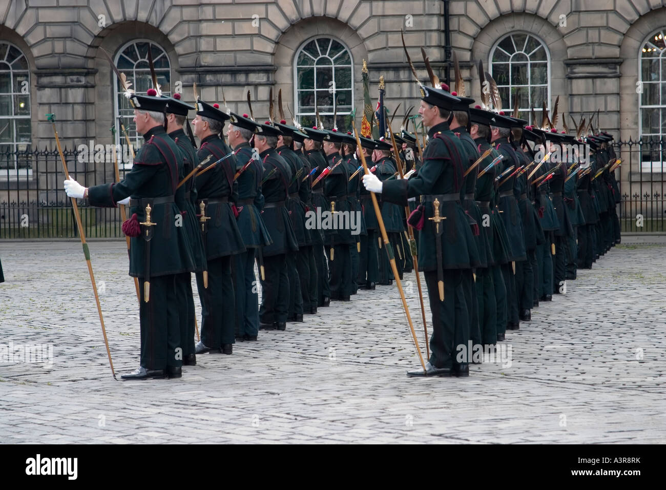 Queen's Archers line Up for inspection in Parliament Square of the ...