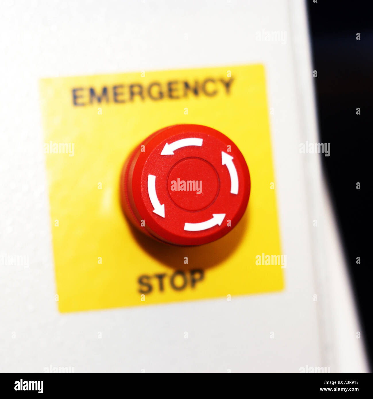 Emergency Stop Button At Airport San Francisco California United States