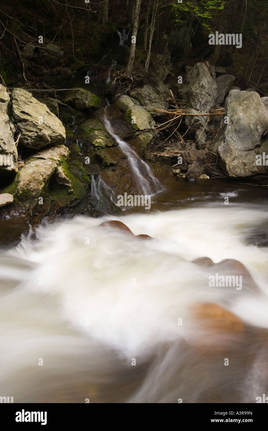 The Ashuelot River as it flows through Gilsum New Hampshire USA