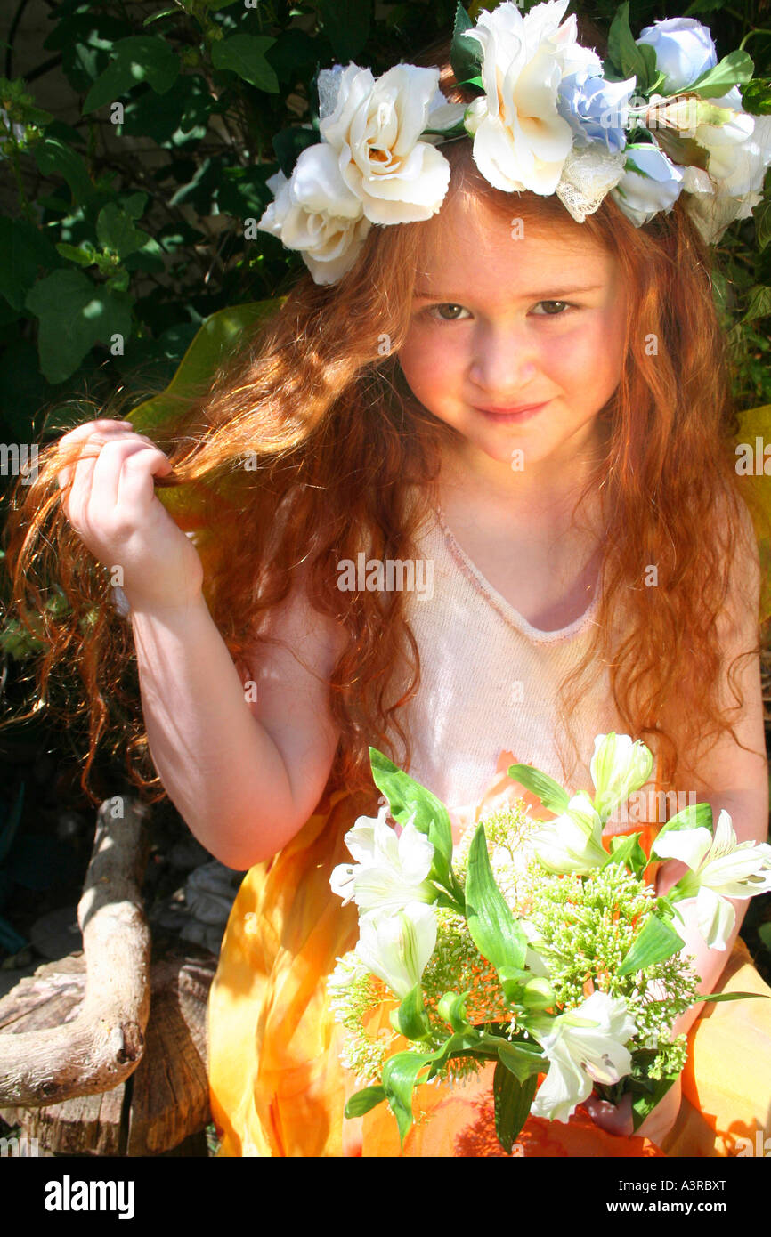 Red haired beauty Stock Photo