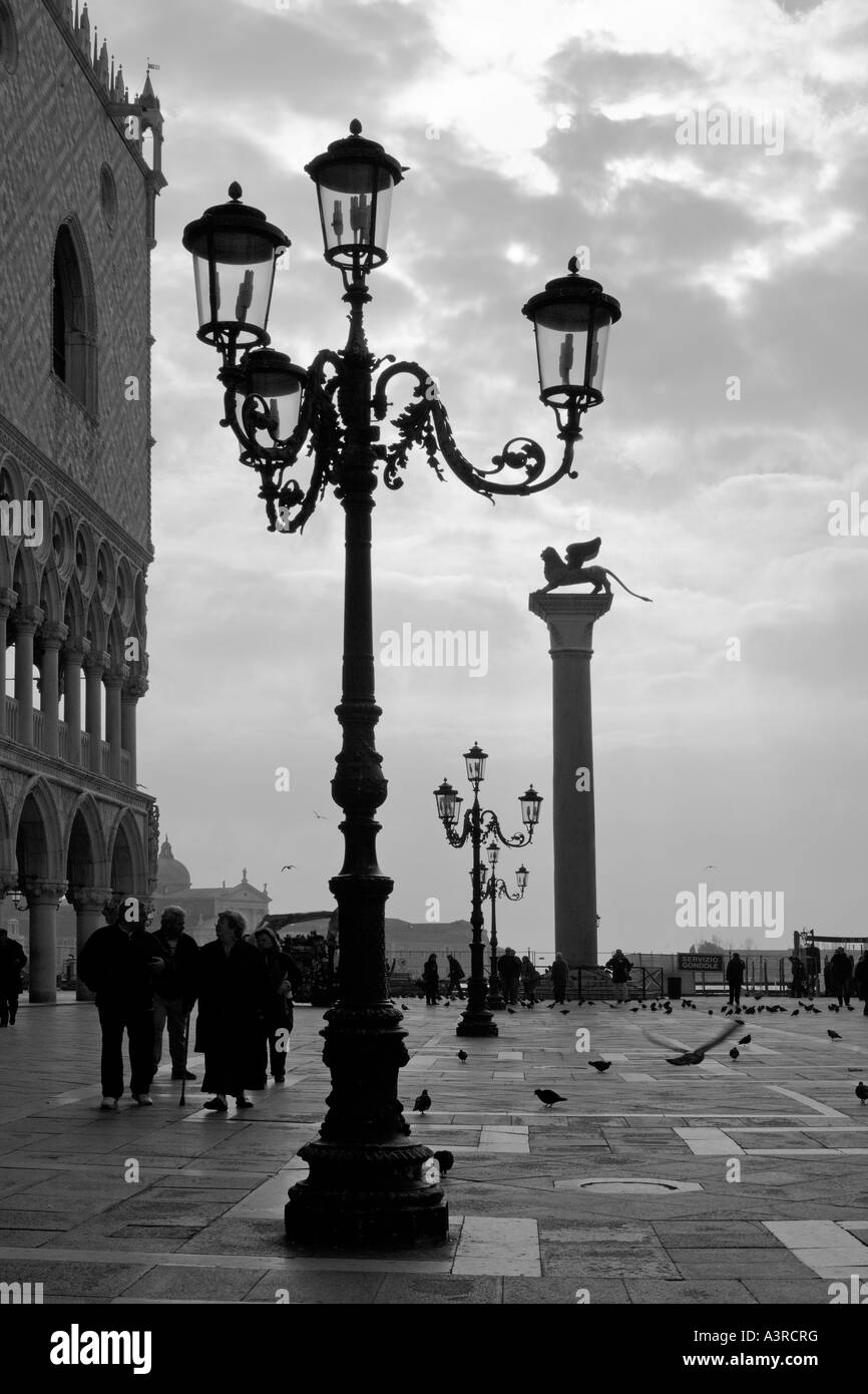 St marks square lamp post Black and White Stock Photos & Images - Alamy