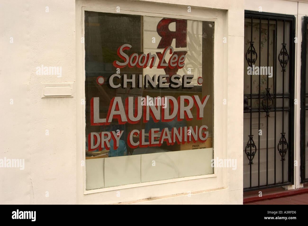 Soon Lee Chinese Laundry Dry Cleaning San Diego California Stock Photo