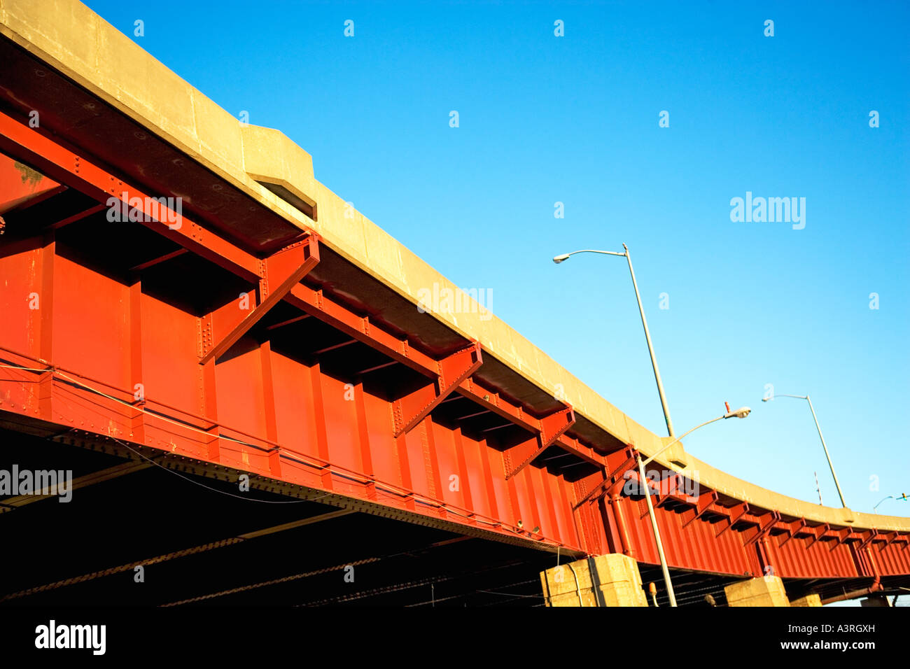 Road signs over overpass hires stock photography and images Alamy