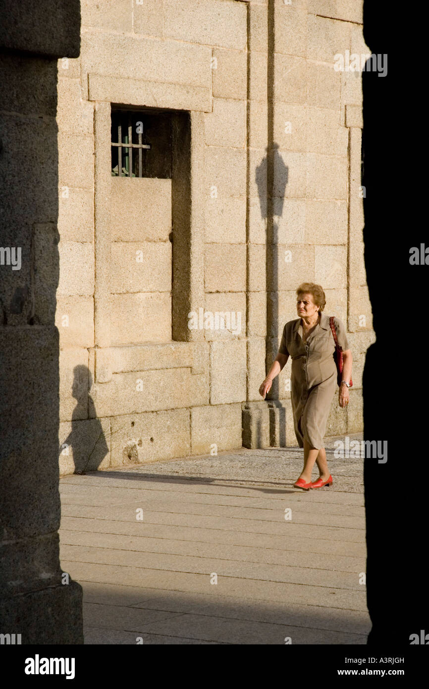 Old woman walking frame hi-res stock photography and images - Alamy