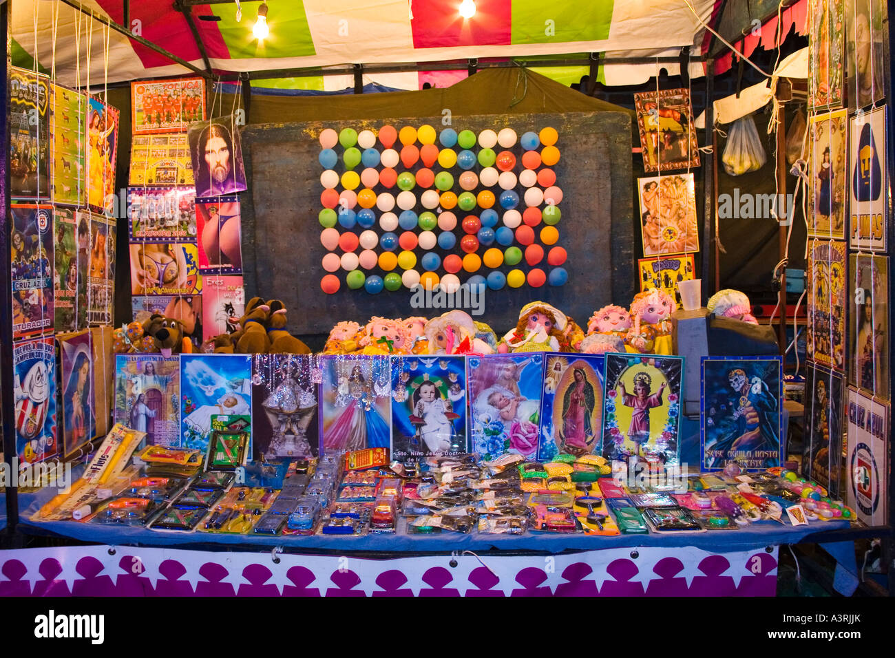 MG 3099 Mexican carnival booth Stock Photo