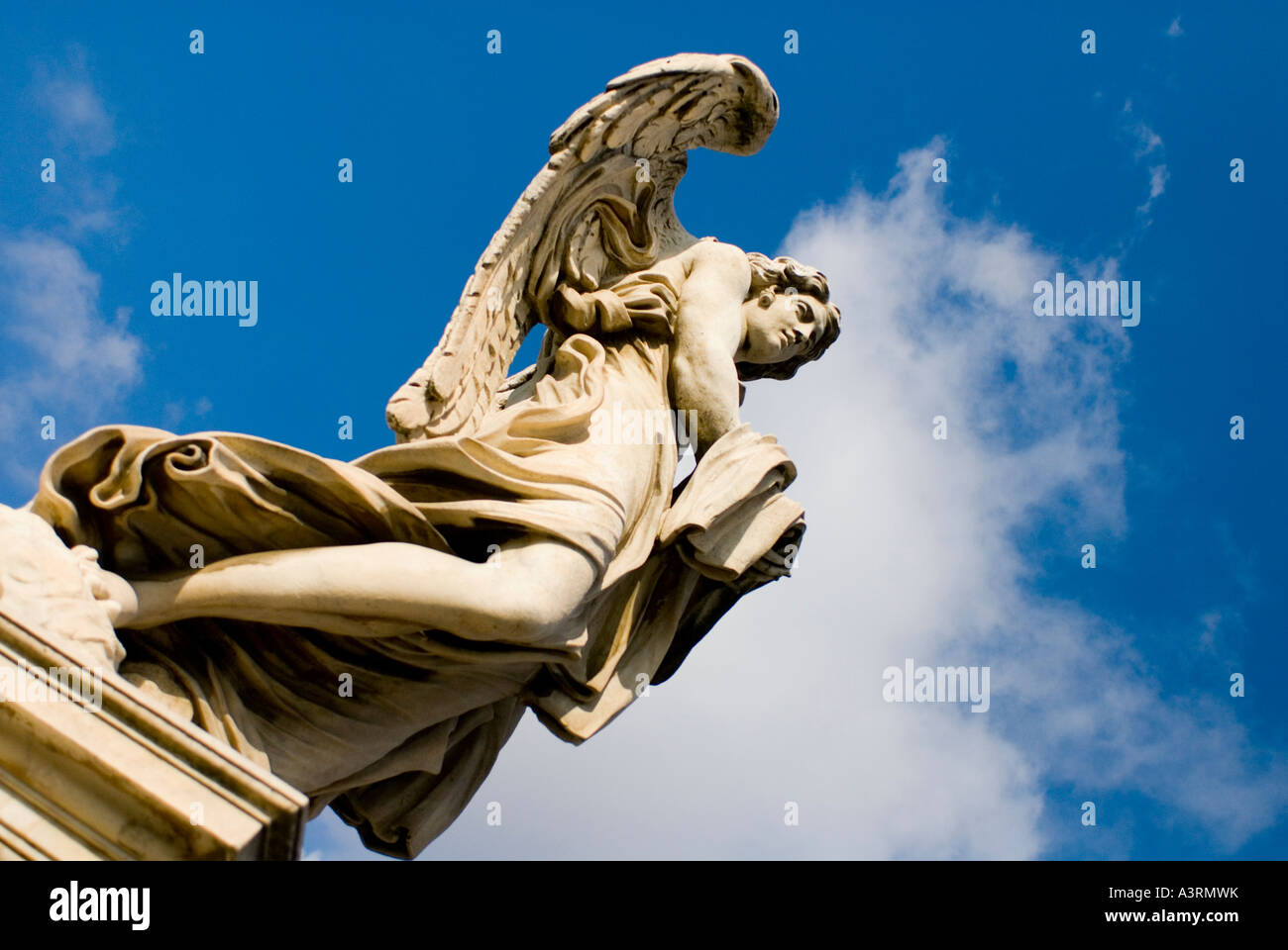 Angel Statue Rome Italy Stock Photo - Alamy