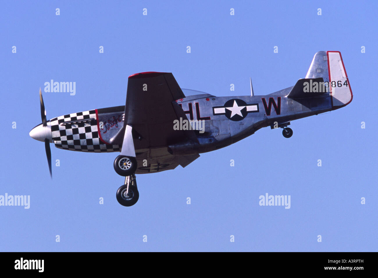 North American P-51D Mustang in USAAF markings Stock Photo - Alamy