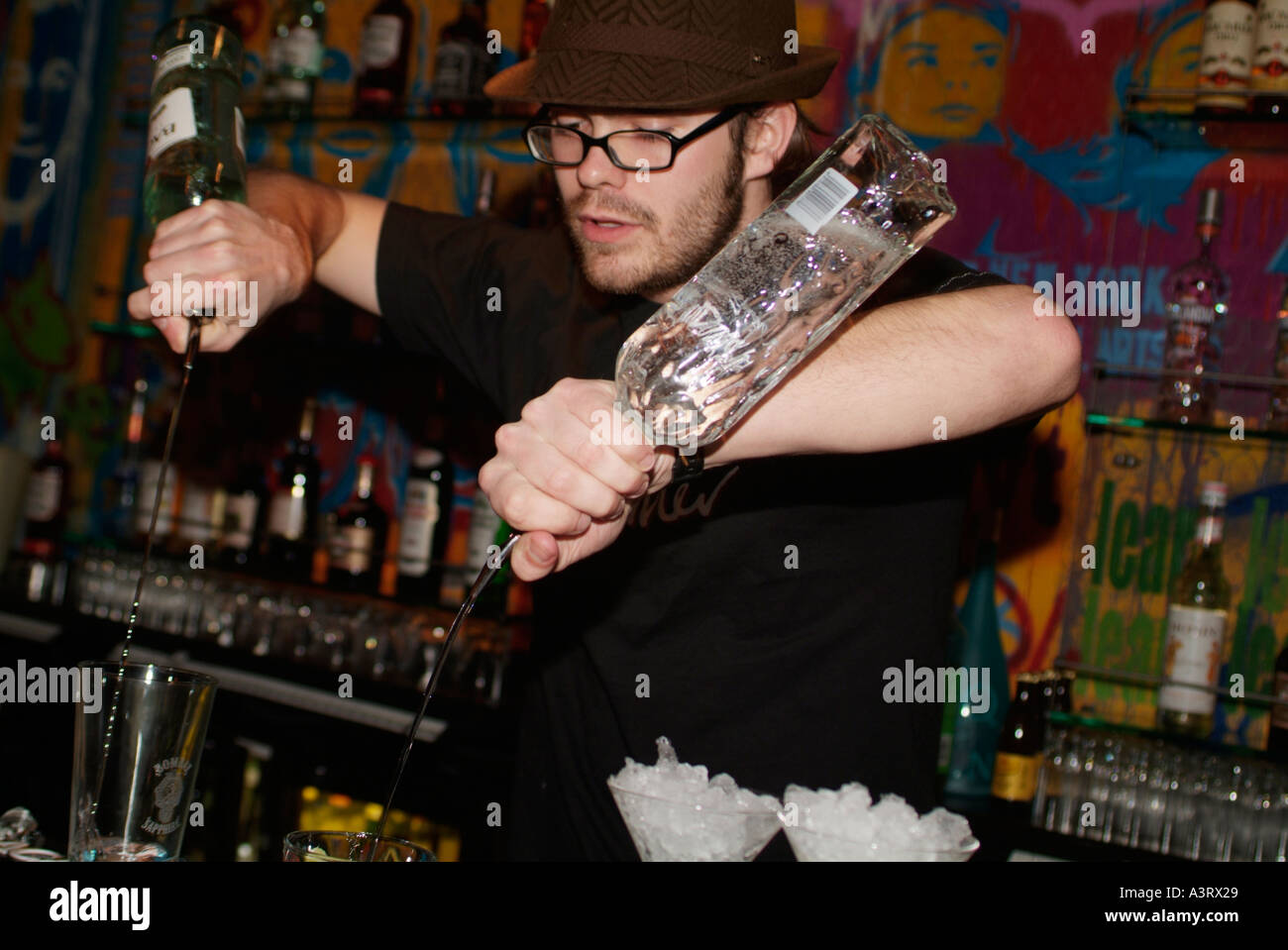Flair bartender hi-res stock photography and images - Alamy