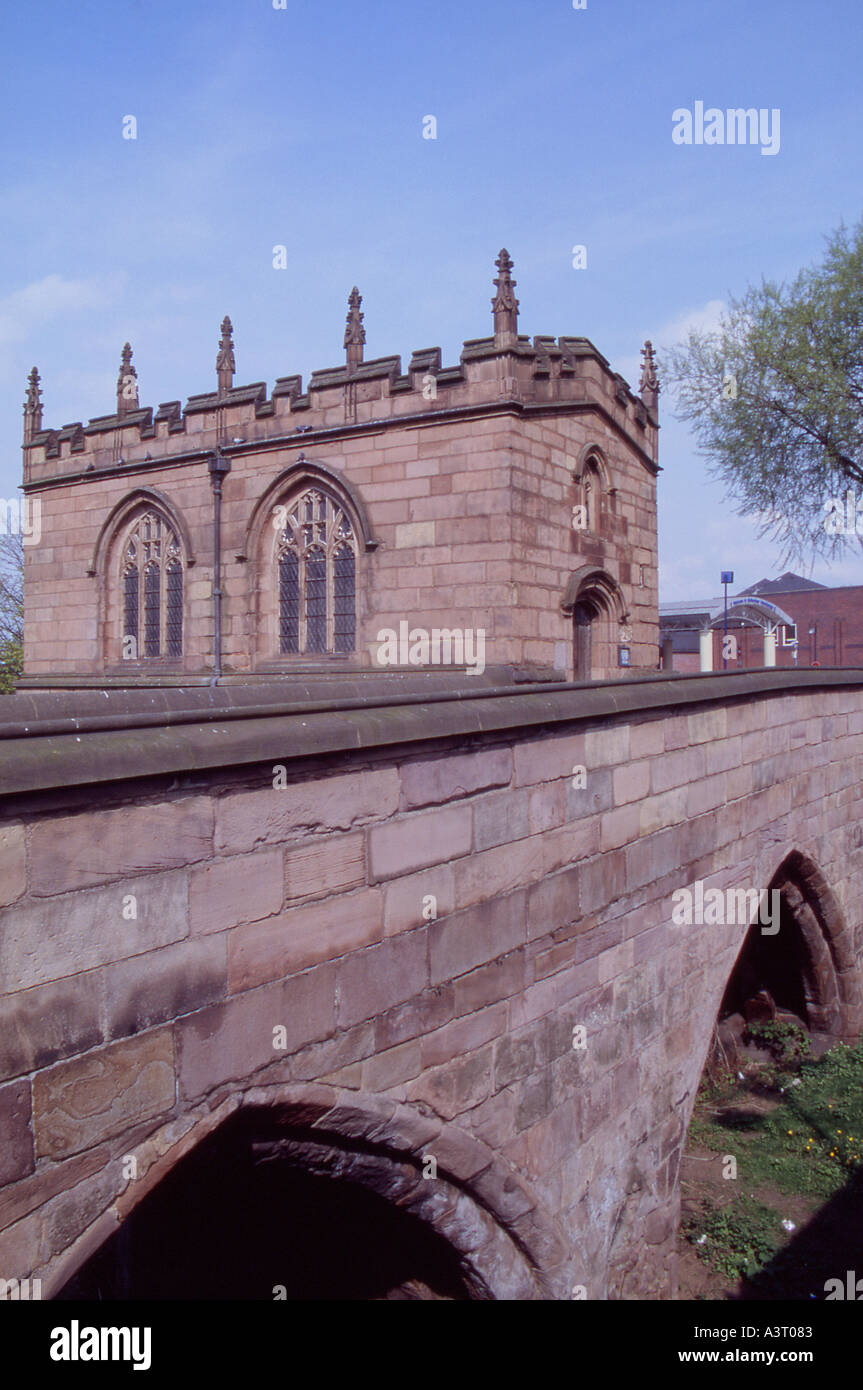 Great Britain South Yorkshire The chapel of Our Lady on Rotherham bridge Stock Photo