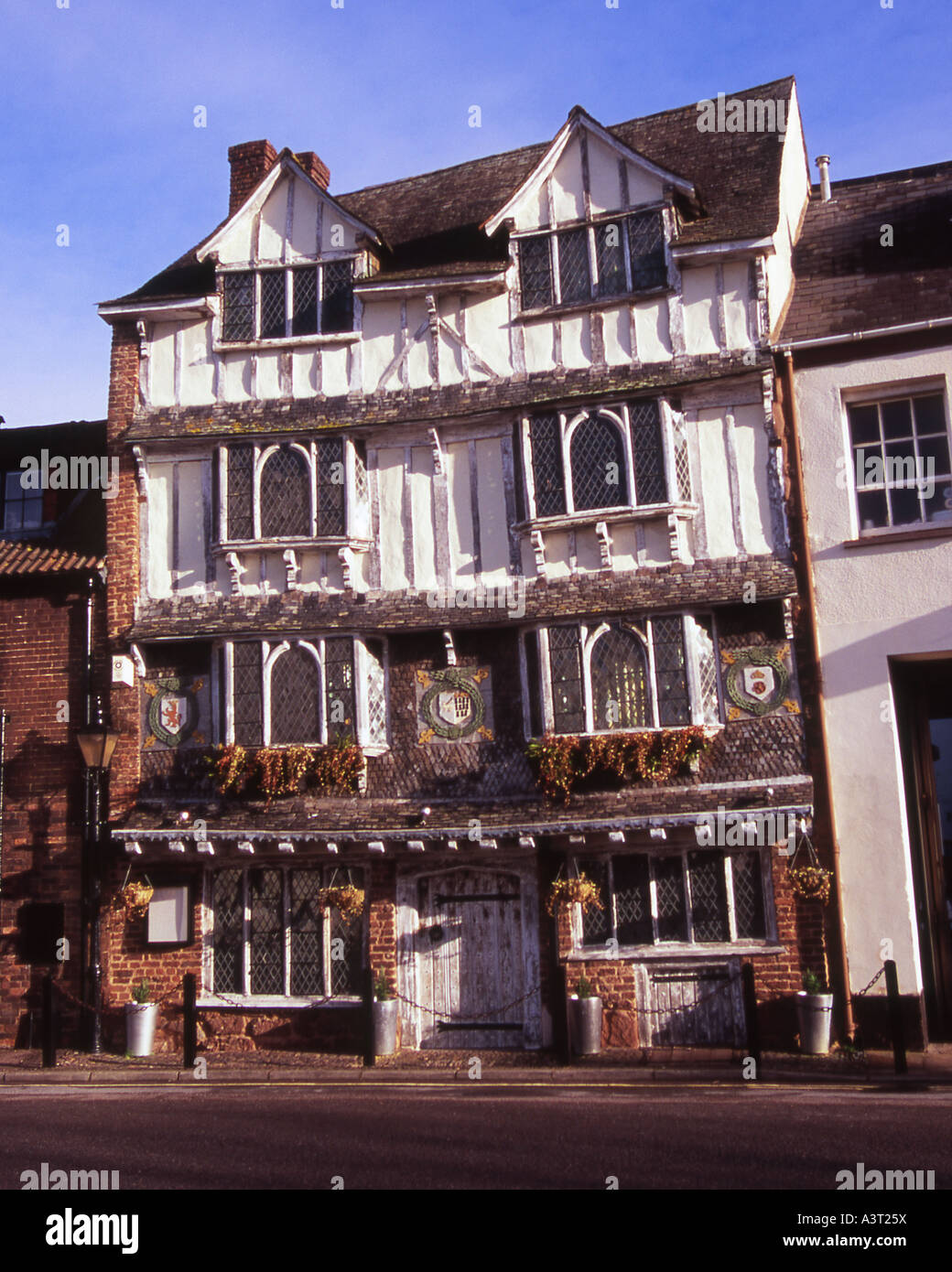 The Tudor House in Exeter, Devon Stock Photo Alamy