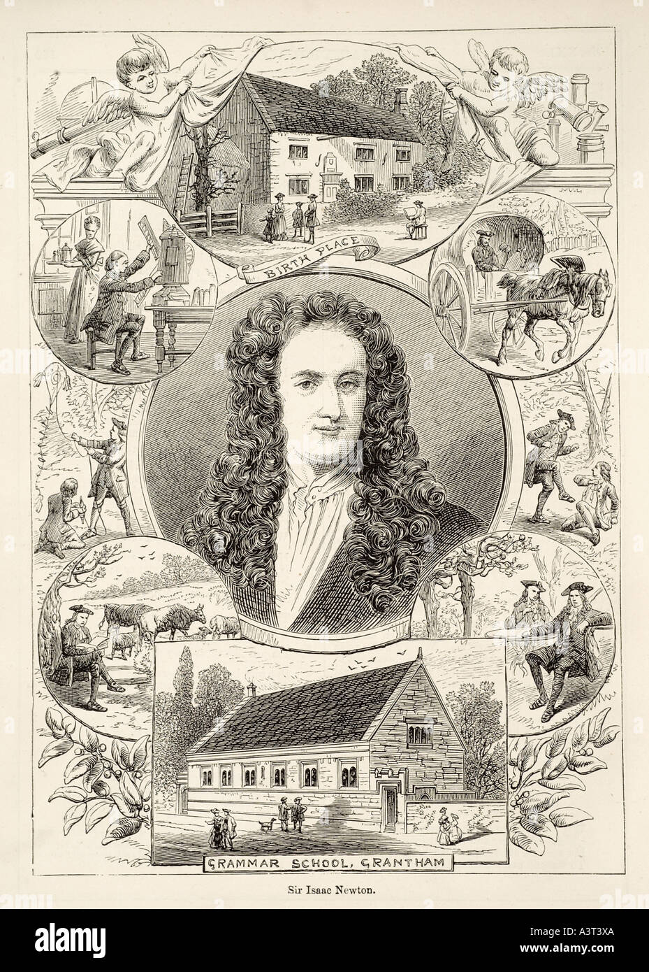 Sir Isaac Newton 1642 1727 Scientist Physicist Mathematician Telescope Sir Isaac Newton 1642 1727 Scientist Physicist Mathematician Telescope