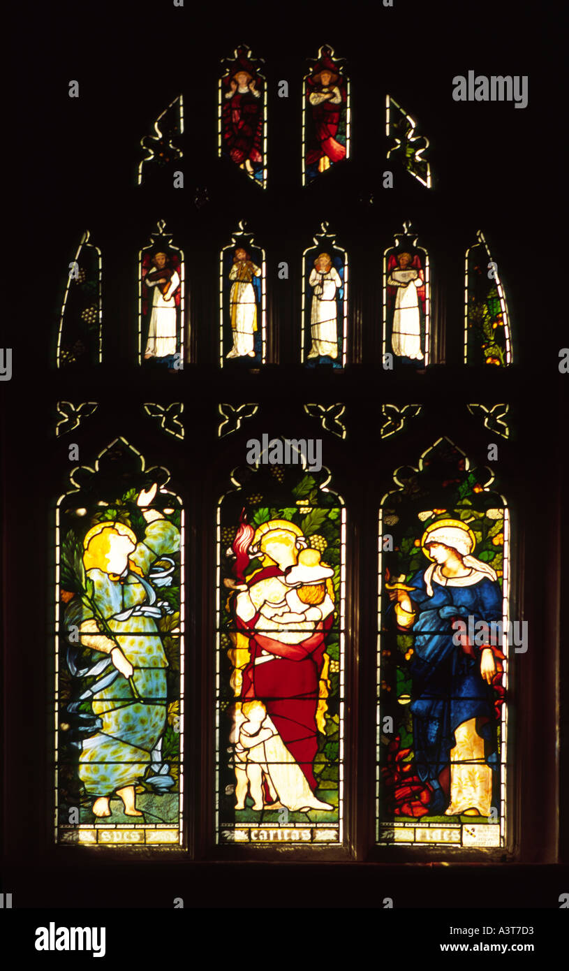 Stained glass Christ Church College Oxford 4 Stock Photo Alamy