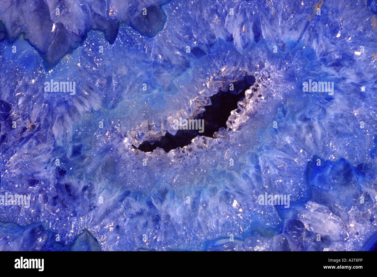 blue agate stone Stock Photo - Alamy