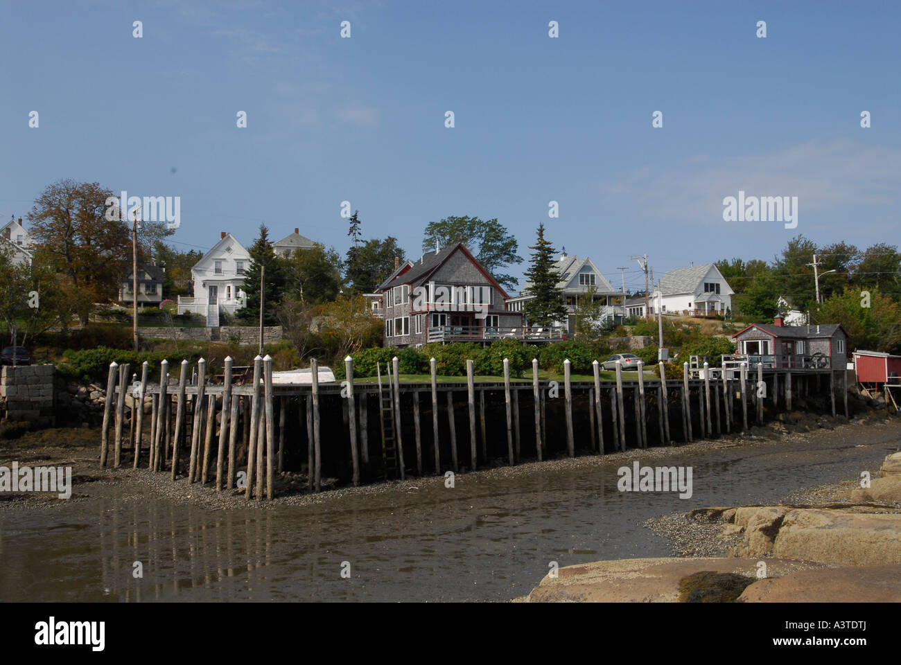 Castine town home of the Maine Marine Academy Stock Photo Alamy