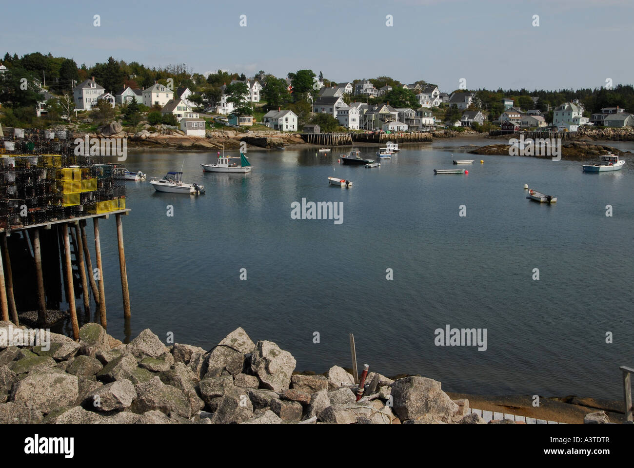 Castine town home of the Maine Marine Academy Stock Photo Alamy