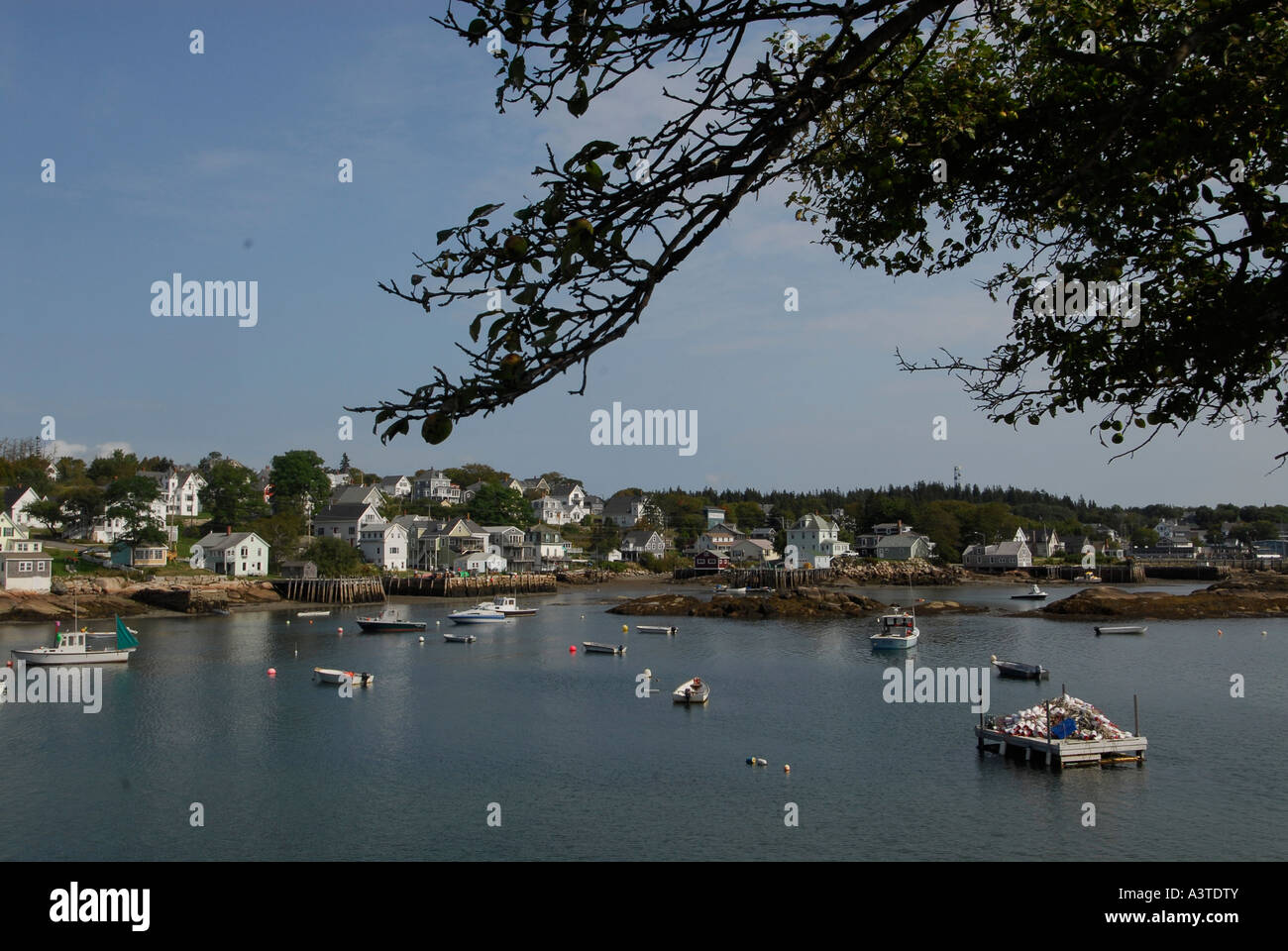 Castine town home of the Maine Marine Academy Stock Photo Alamy