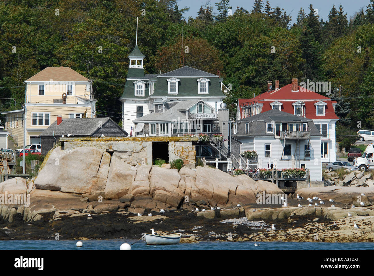 Castine town home of the Maine Marine Academy Stock Photo Alamy