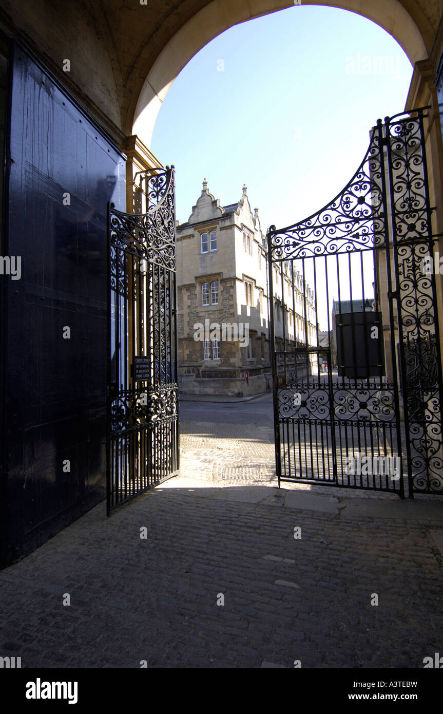 Christ Church College Gate House and Merton Lane Oxford Stock Photo Alamy