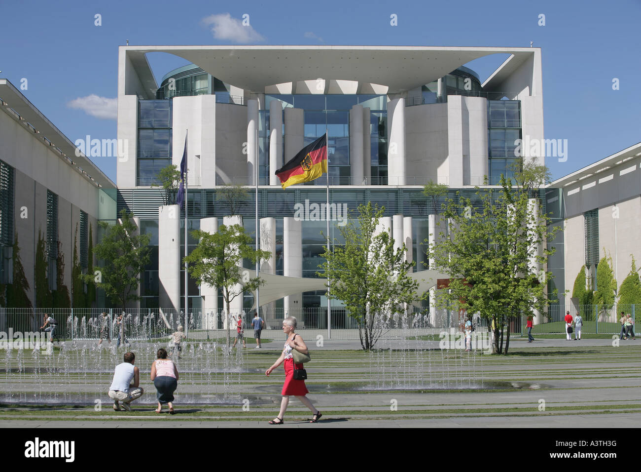 The chancellery in the german capital Berlin, Germany Stock Photo