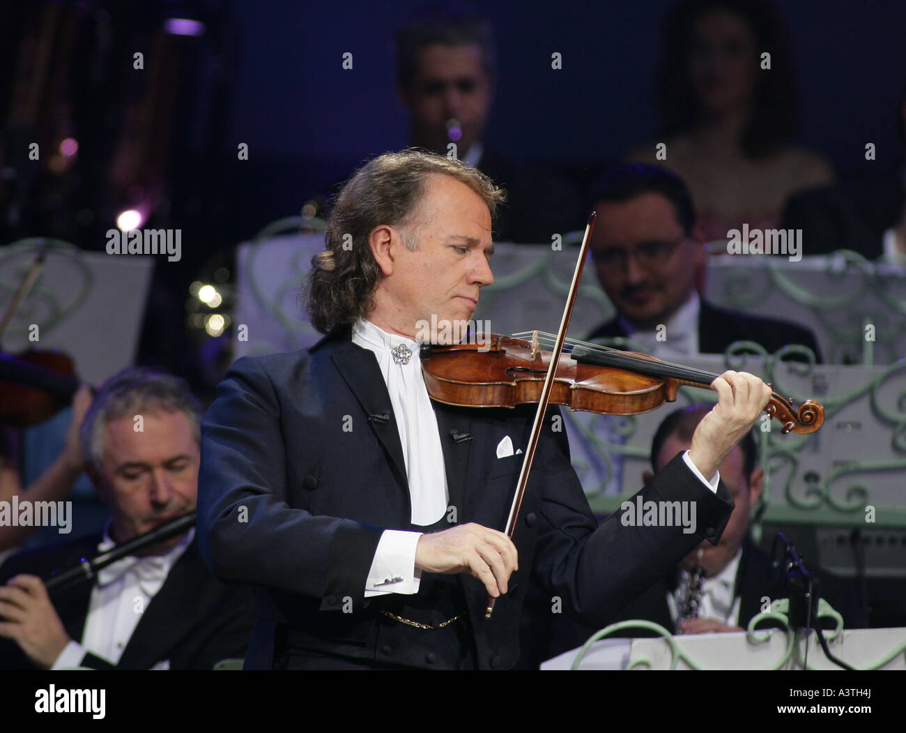 Musician Rheu The dutch violonist ANdre Rieu in a concert in koblenz on january Stock ...