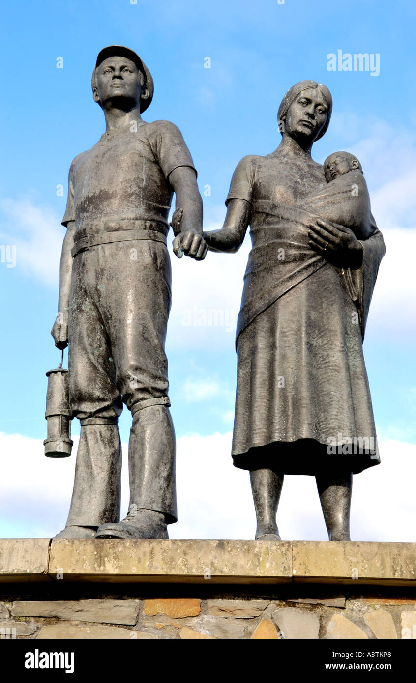 Statues of coal mining family hires stock photography and images Alamy