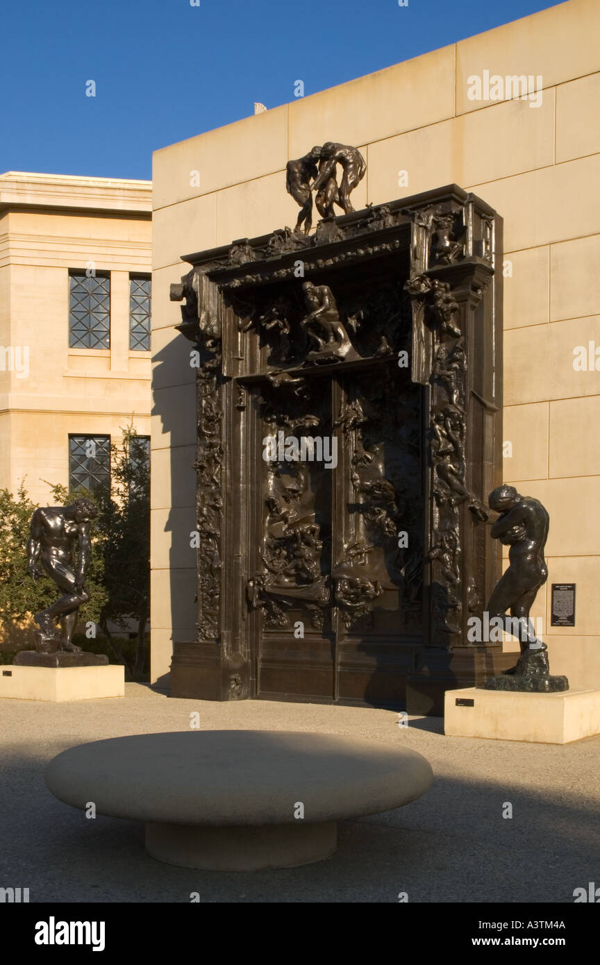 California Palo Alto Stanford University Rodin Sculpture Garden The Gates of Hell Stock Photo