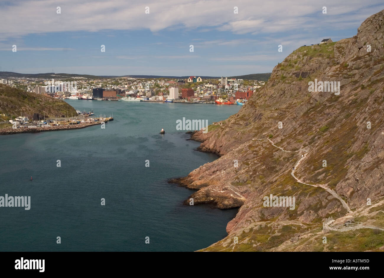 Canada Newfoundland St John s Signal Hill North Head Trail along