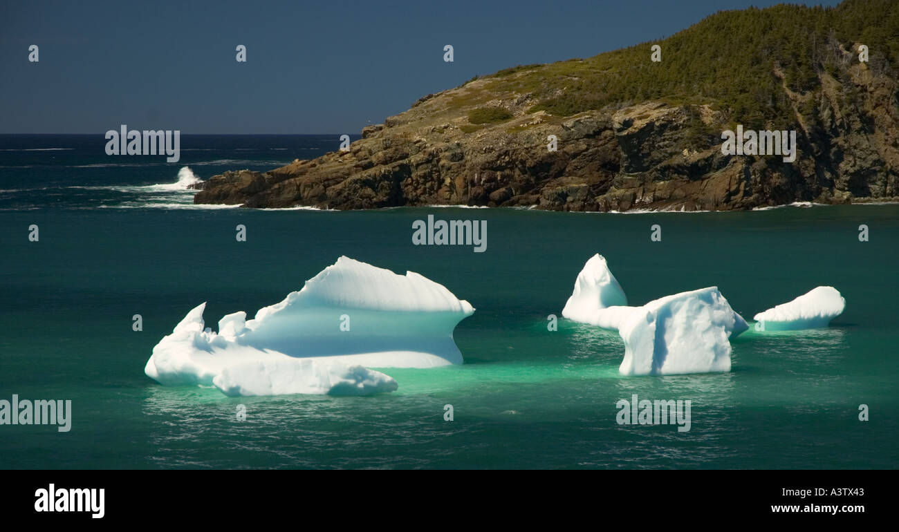Canada Newfoundland Bonavista Peninsula Blackhead Bay iceberg Stock