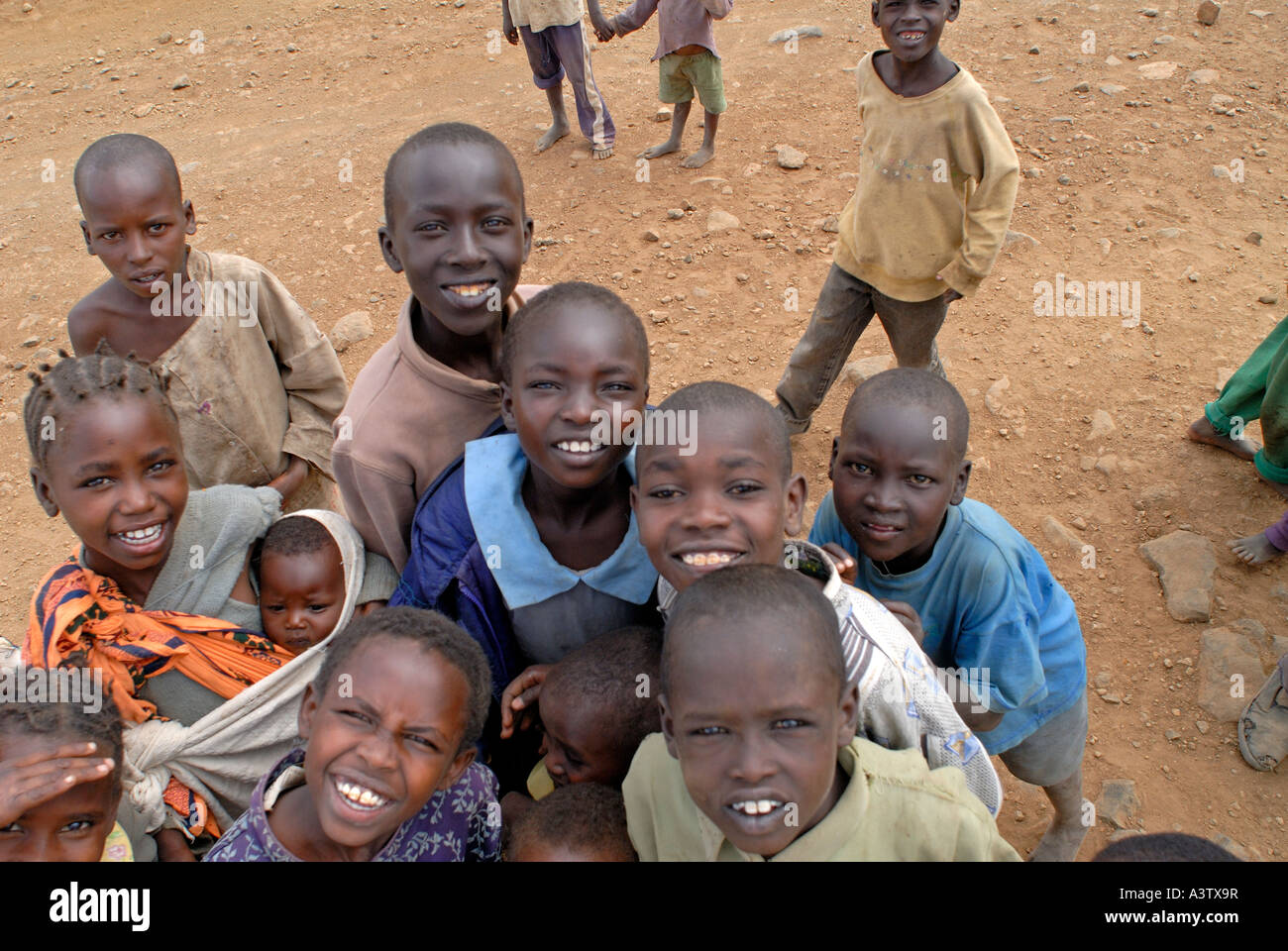 Kenyan children in the streets of Rumuruti Kenya Stock Photo Alamy