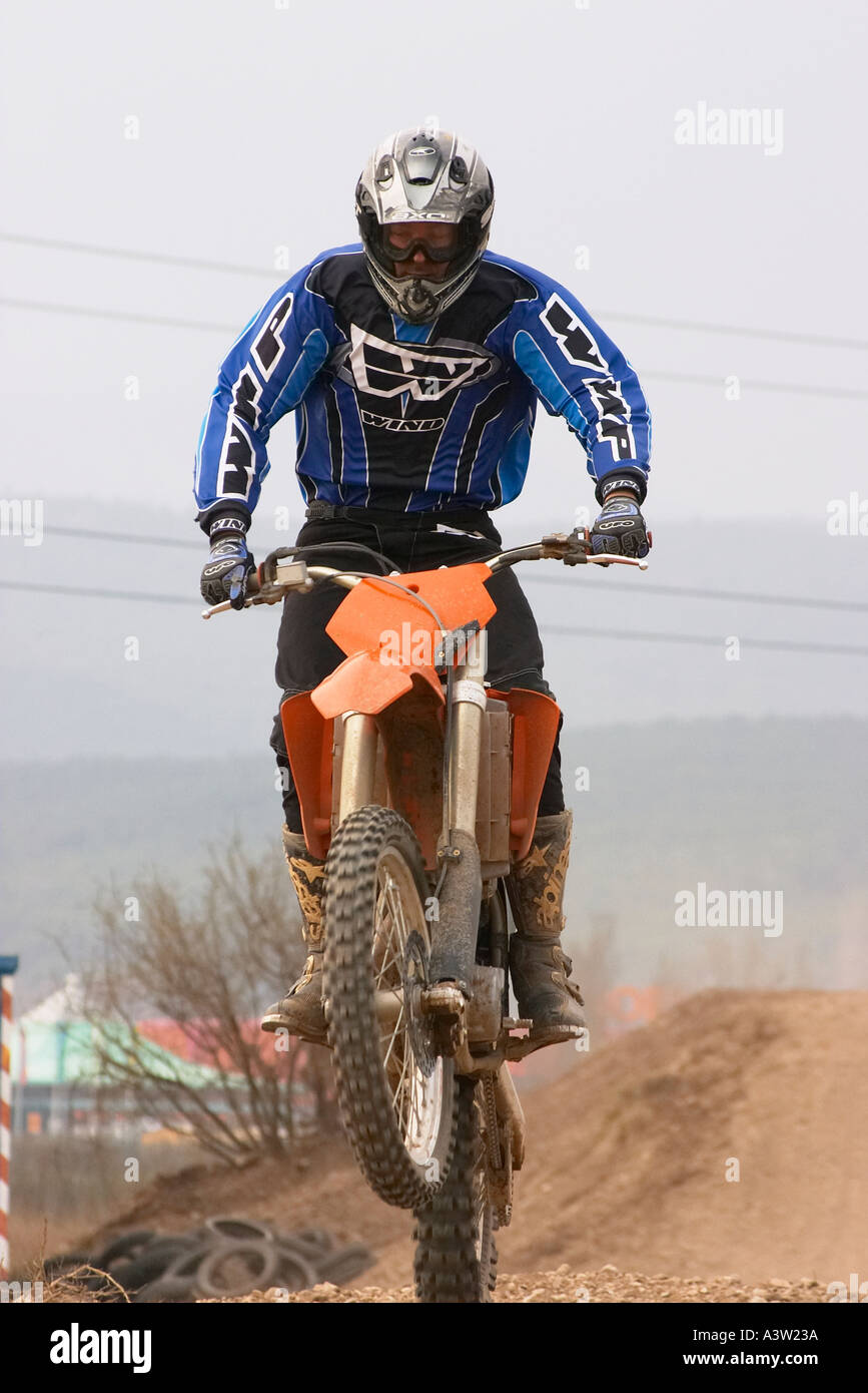 moto cross driver Stock Photo - Alamy